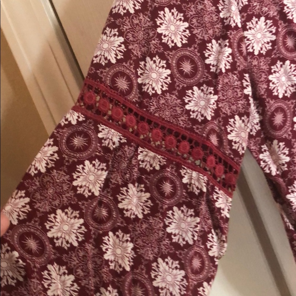 Maroon long sleeve tunic - Picture 2 of 4